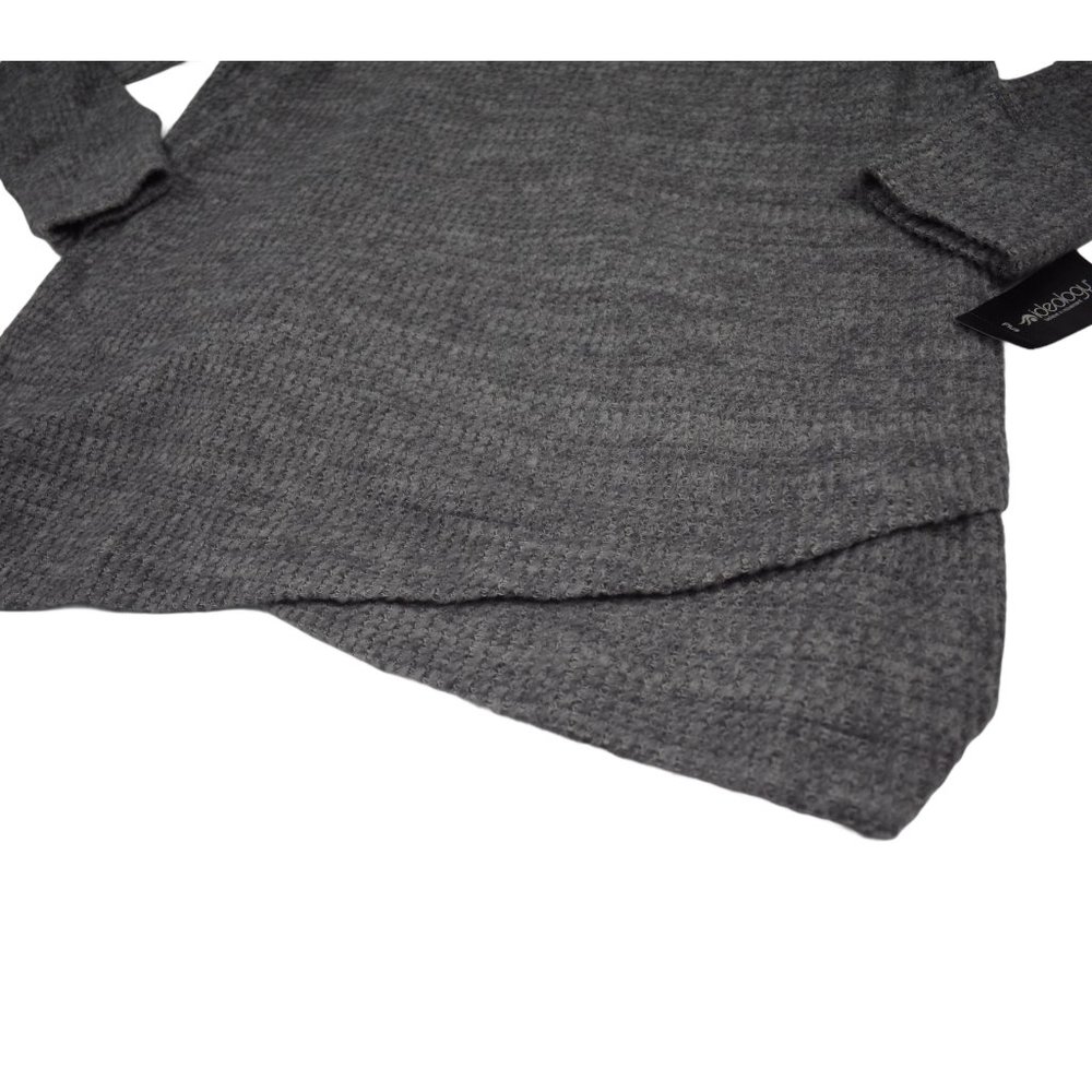 Ideology Gray  Long Sleeve Cowl Neck Sweater - Picture 3 of 5